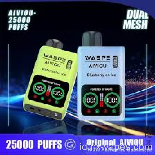 Waspe aiviou 25000 puffs cepat pengiriman vaper